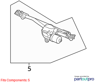 Audi 2012-2018 Audi A6 Wiper Motor 4G1955023C