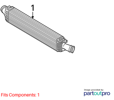 Audi 2009-2016 Audi A4 Intercooler 8K0145805P