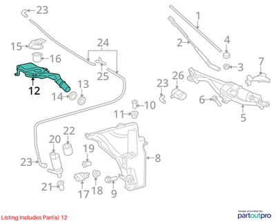 Audi A4 Washer Fluid Reservoir Filler Pipe TFSI 8T1955463B