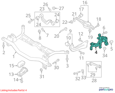 Volkswagen 2012-2019 Volkswagen Beetle Steering Knuckle 5C0505435B