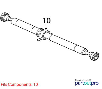 2018 Jaguar F-Pace Front Drive Shaft / Propshaft Used OEM T4A1868