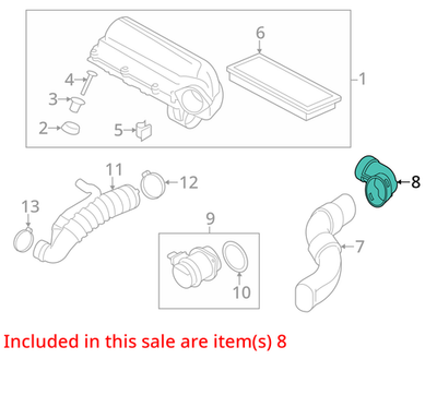 2008-2014 MINI Clubman Intake Manifold Tube - Short Elbow 13712753082