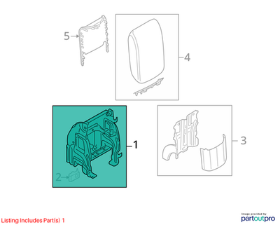 Audi Q5 TFSI Armrest Base 8R0864283A1DH