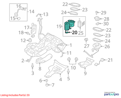 Audi A4 Fuel Tank Sending Unit TFSI 8K0919673