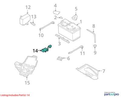 Audi 2004-2005 A8 Quattro Battery Overload Protection Fuse 7L0915457A