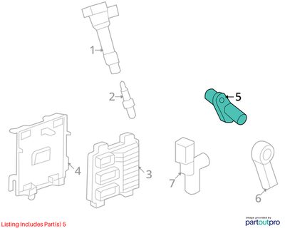 2009-2015 Chevrolet Lumina Crankshaft Position Sensor Used OEM 12613030