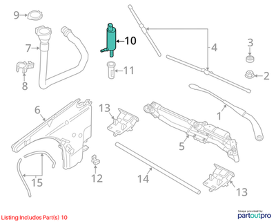 BMW Headlight Washer Pump 67128377430