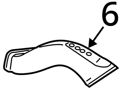 2010-2016 Porsche Panamera Air Intake Hose Left 97011027101