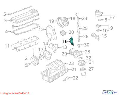 2012 VW Jetta Timing Belt Center Guard Used OEM 06A109129A