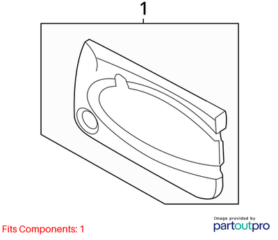 2011–2015 Mini Cooper Left Front Door Trim Panel Used OEM 51412753297