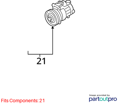 2010-2012 Audi A4 A5 Q5 A/C Compressor Used OEM 8K0260805L