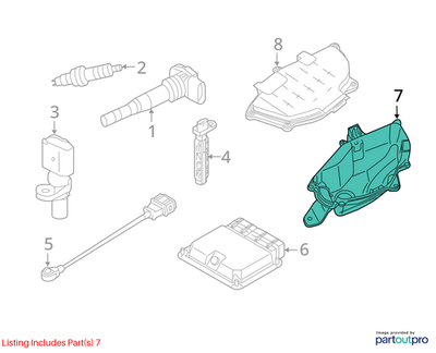 2012–2018 Audi A6 A7 ECM Lower Housing Cover Used OEM 4G1907355B