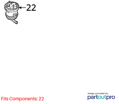 Audi 2007-2013 Q7 Fuel Filter With Flange 7L8919679