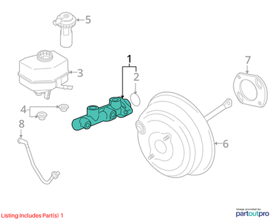 BMW 2007-2019 X5 Brake Master Cylinder 34336772930