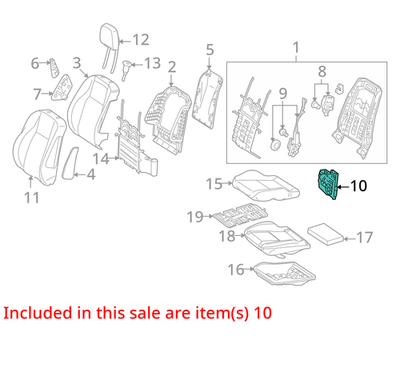 2007-2010 Mercedes E Headrest Actuator 0009700026