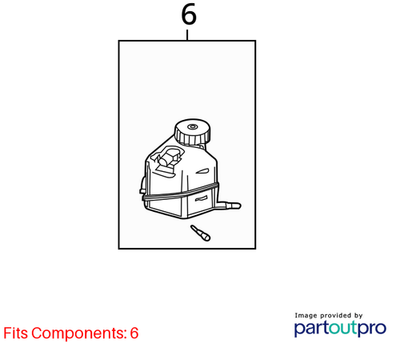 Mercedes-Benz Brake Master Cylinder Reservoir 2044300002