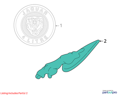 Jaguar 2000-2008 Jaguar S-Type Hood Ornament XR857738