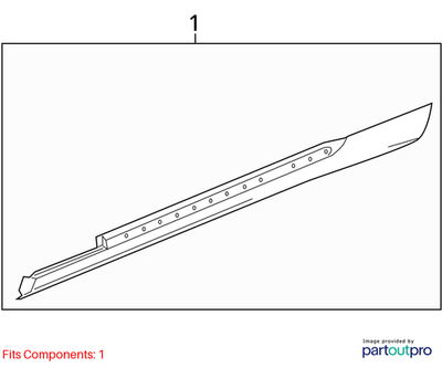 2011 Chevrolet Camaro Rocker Panel Molding Used OEM 92245273