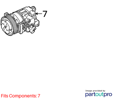 2011 Porsche Panamera S A/C Compressor Used OEM 94812601103