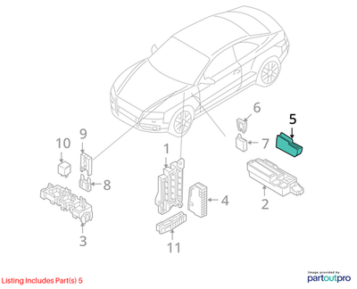 Audi 2008-2017 Audi S4 Fuse Holder 8K0937501