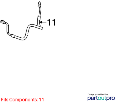 Audi Q5 A/C Refrigerant Discharge Hose 2.0L TFSI Automatic 8R0260701AA
