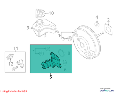 Volkswagen 2022 Volkswagen Jetta Brake Master Cylinder 1K1614019AG