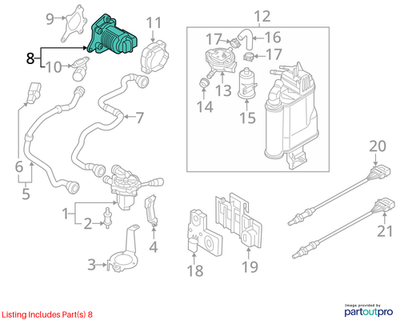 Volkswagen Secondary Air Injection Control Valve 06K131097L