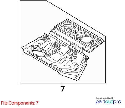 2012–2018 Audi A6 Floor Pan Used OEM 4G0802087TA