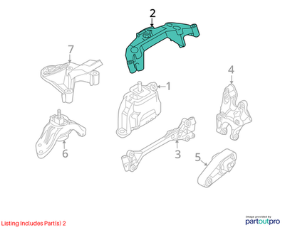 2010-2012 Mini Cooper R56 Engine Mount Holder Bracket Used OEM 22116780439