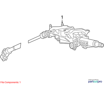 2012 Volkswagen Touareg Steering Column Used OEM 7P6419501DJ