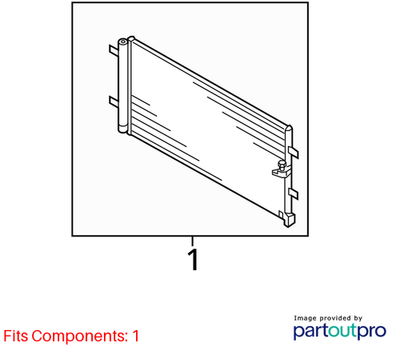 2012-2017 Audi A6 A/C Condenser 4G0260403B