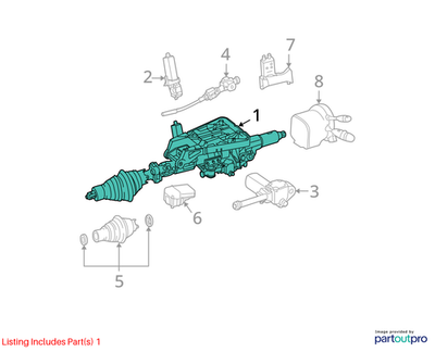 Mercedes-Benz 08-15 C300 Steering Column 2044602316