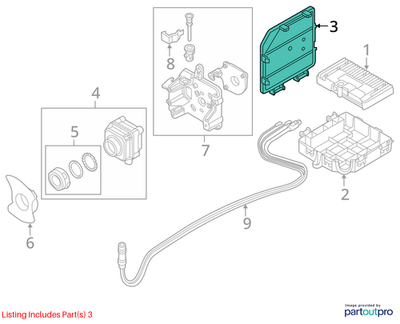 Audi 2012-2017 Audi A6 Fuse Box Cover 4G0907613