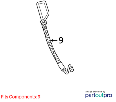 Mercedes-Benz 07-09 S500 Power Steering Pressure Hose 2214604624