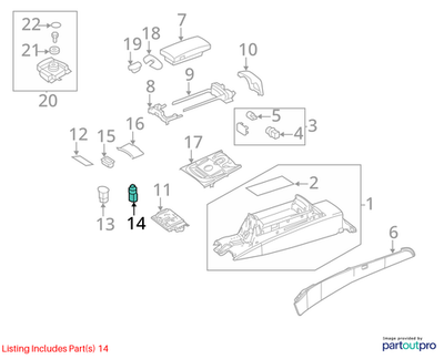 Mercedes-Benz 2007-2009 Mercedes-Benz S550 Ashtray 2218100030