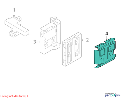 2012 Audi A4 Comfort System Control Module Cover Used OEM 8T8907577