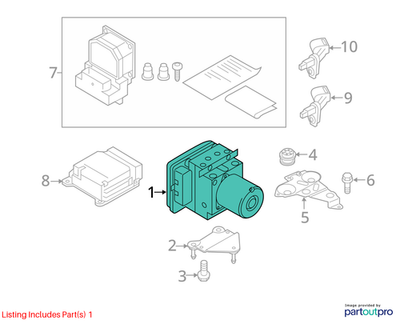 Audi 2014-2015 Audi A6 Abs Hydraulic Assembly 4G0614517AABEF