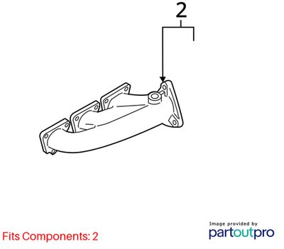 Audi 2013 Audi Q7 Exhaust Manifold 06E253031AB