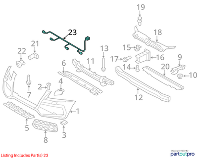 Audi 2009-2017 Q5 Parking Aid System Wiring Harness 8R0971095A