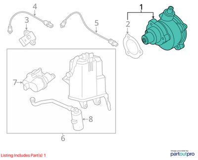 2012 BMW X6 Vacuum Pump Used OEM 11667619350