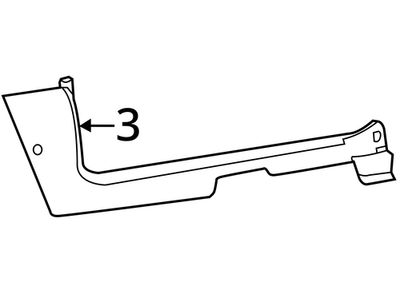 2015-2019 Fiat 500 Cowl Side Trim Panel 1SD40JD7AE