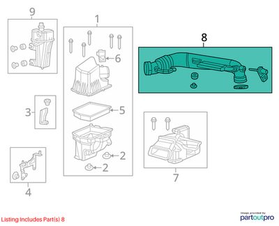 Jeep 2014-2018 Cherokee Clean Air Hose 68211695AB