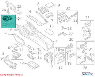 Audi 2012-2018 Audi A6 Air Duct 4G0857042D