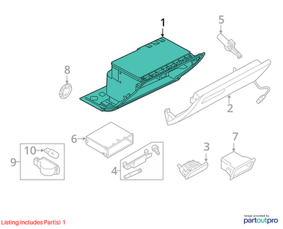 2015-2018 Audi A6 Glove Box 4G1880104A6PS