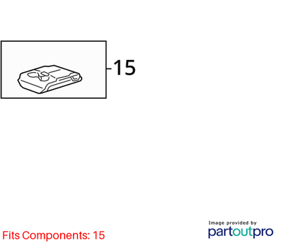 2018 Cadillac CTS Rear Seat Center Armrest Assembly Used OEM 23441599