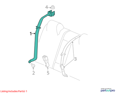 Dodge 2006-2010 Dodge Charger Rear Outer Seat Belt UX54BD1AI