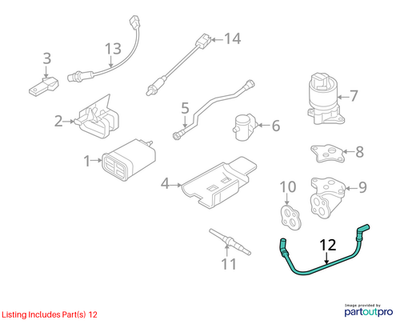 2010 Chevrolet Cruze Positive Crankcase Ventilation (PCV) Pipe Used OEM 55556495