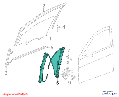 2011-2013 Mercedes-Benz S350 Window Regulator 2217200146