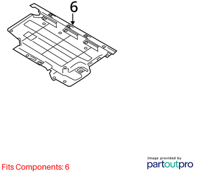 Audi 2009-2017 Q5 Floor Pan Splash Shield 8R0825207E