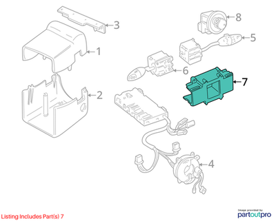 Jaguar 2000-2008 S-Type Steering Column Combo Switch JLM20939